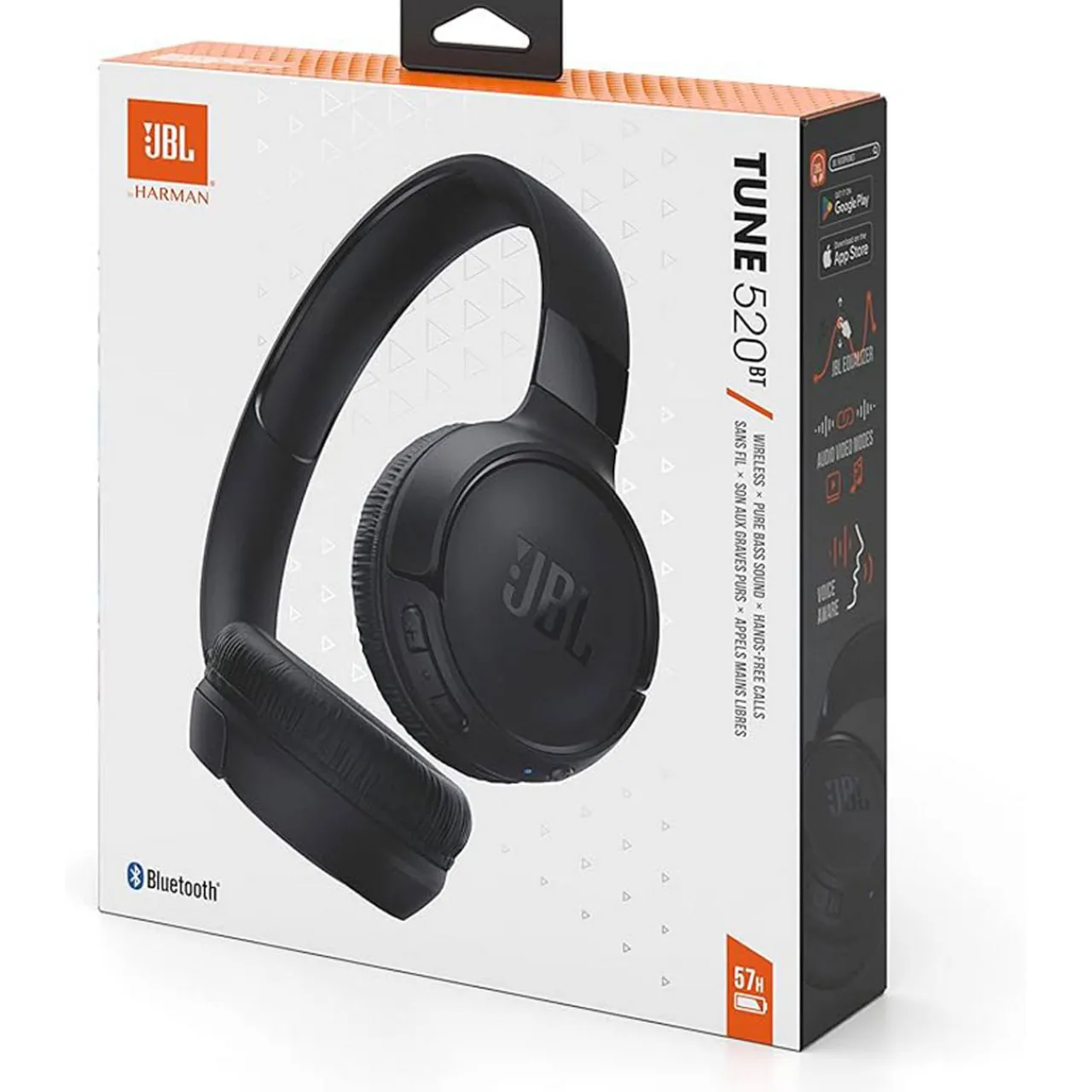 Hot JBL Tune 520BT Black On-Ear BT Headphones