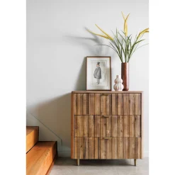 Discount CASEYS FURNITURE Turin 3-Drawer Chest Brown