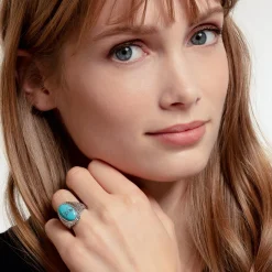 Clearance THOMAS SABO Turquoise Sterling Silver Ring
