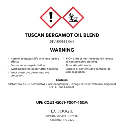 Sale LA BOUGIE Tuscan Bergamot Oil Blend