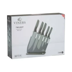 Clearance VINERS Twilight Six Piece Knife Block