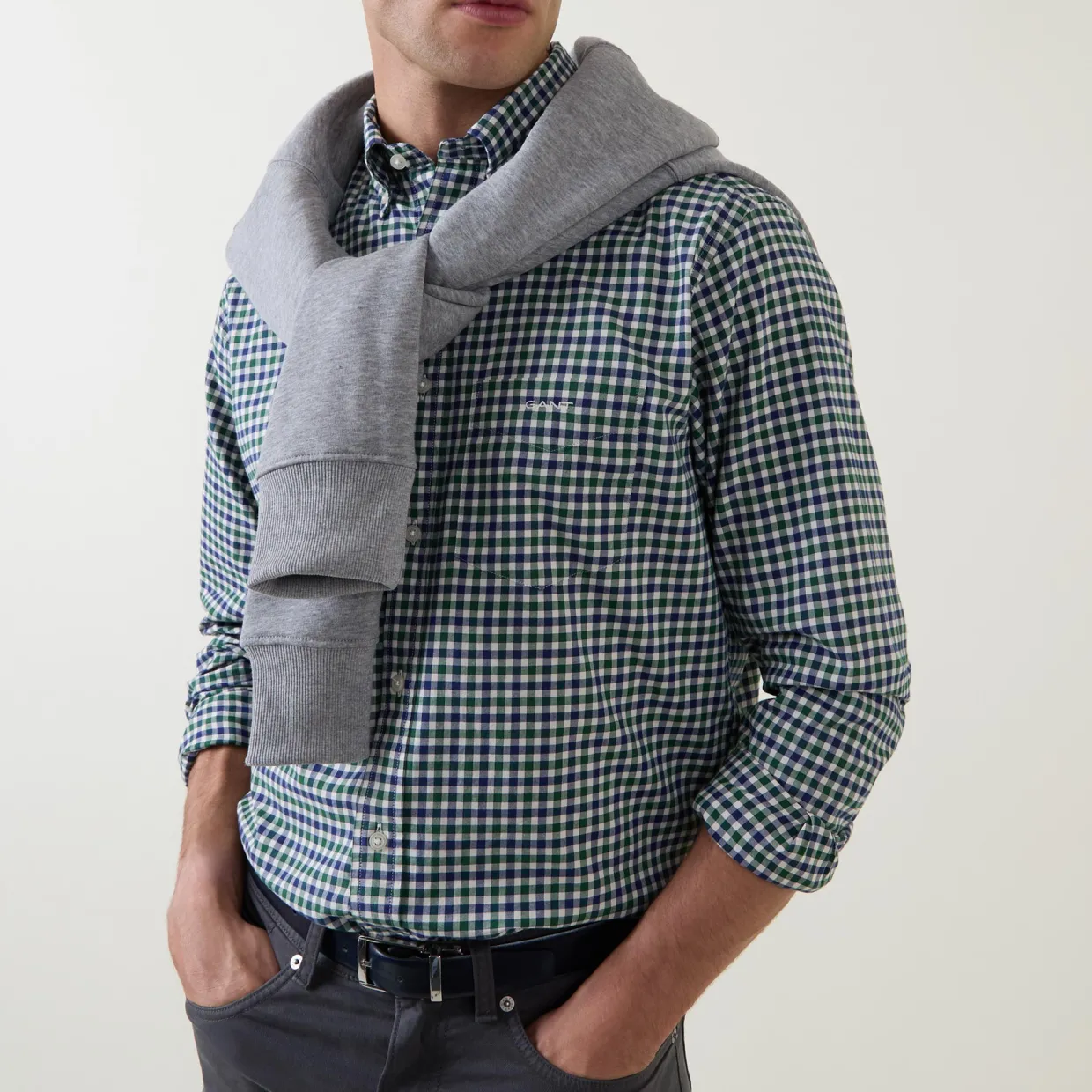 Twill Gingham Shirt