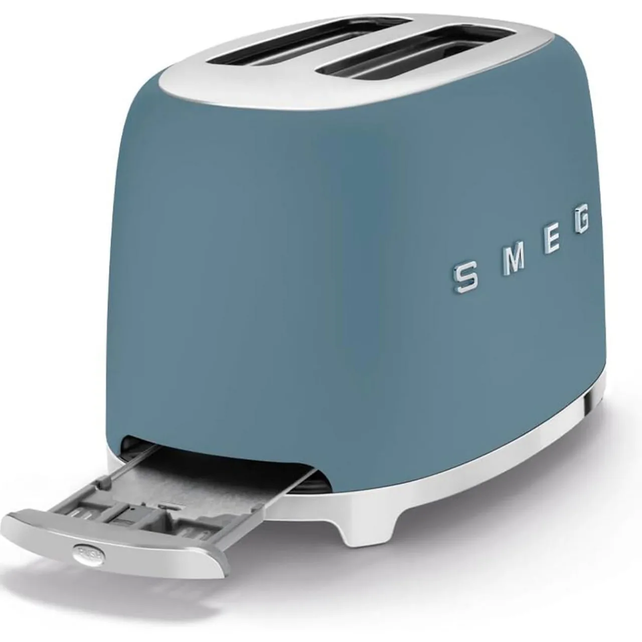 Online SMEG Two Slice Toaster Matte Storm Blue