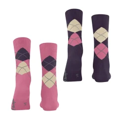 New FALKE Two-pack Everyday Argyle Socks
