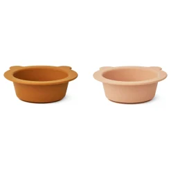 Two-Pack Peony Suction Bowl