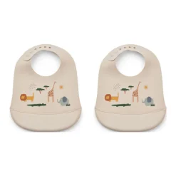Two-Pack Tilda Silicone Bibs