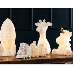 New BELLEEK Unicorn Luminaire