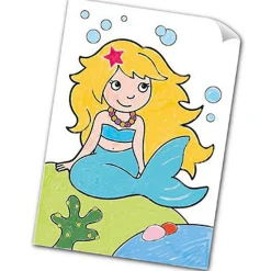Unicorns and Mermaids Sticker Colouring Book