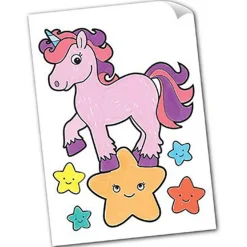 Unicorns and Mermaids Sticker Colouring Book