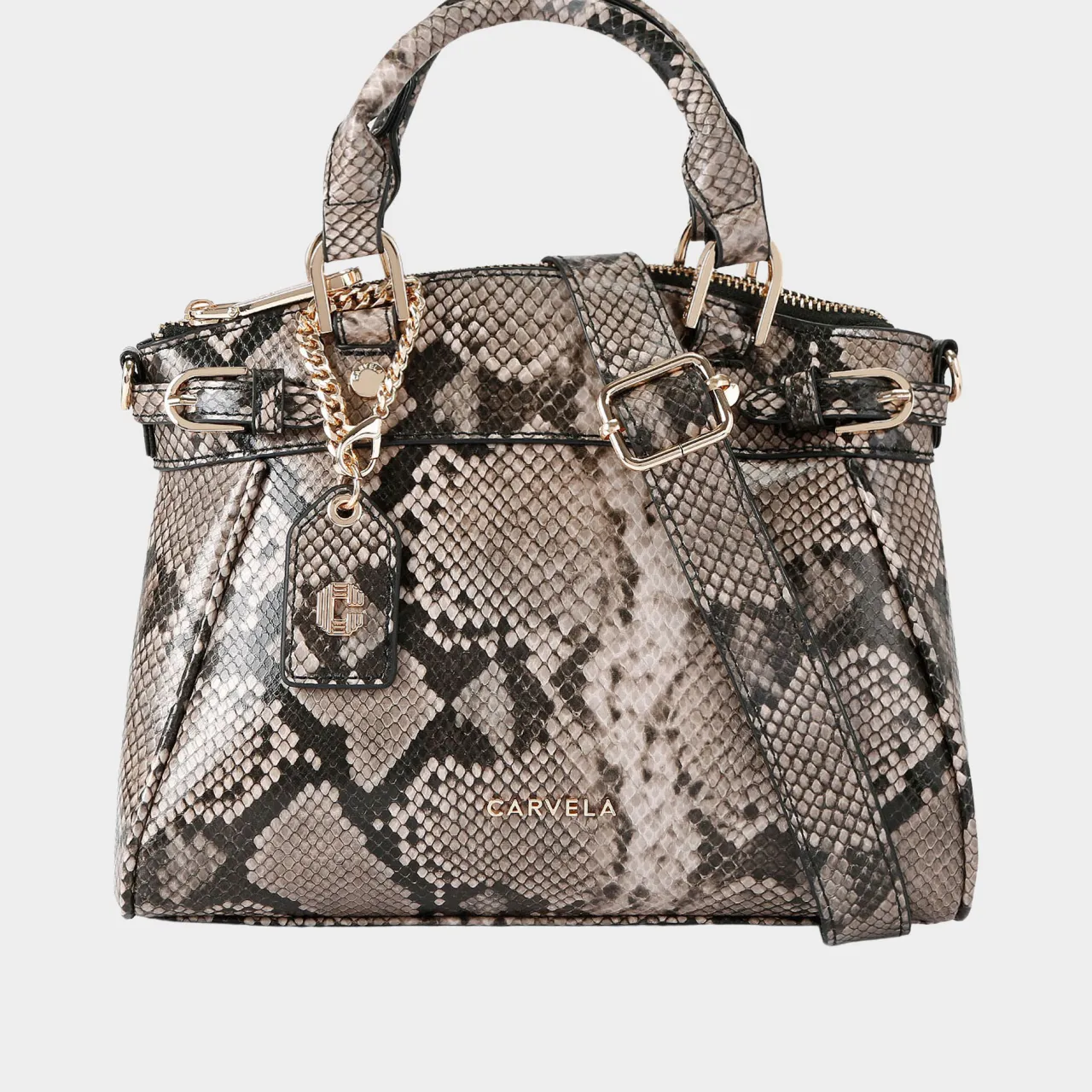 Sale CARVELA Valentina Mini Snake-Embossed Tote Bag