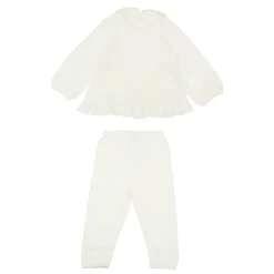 Velour Sweatshirt & Sweatpants Two-Piece Set