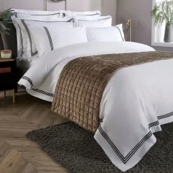 Velvet Bed Runner Taupe