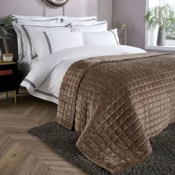 Velvet Throw Taupe