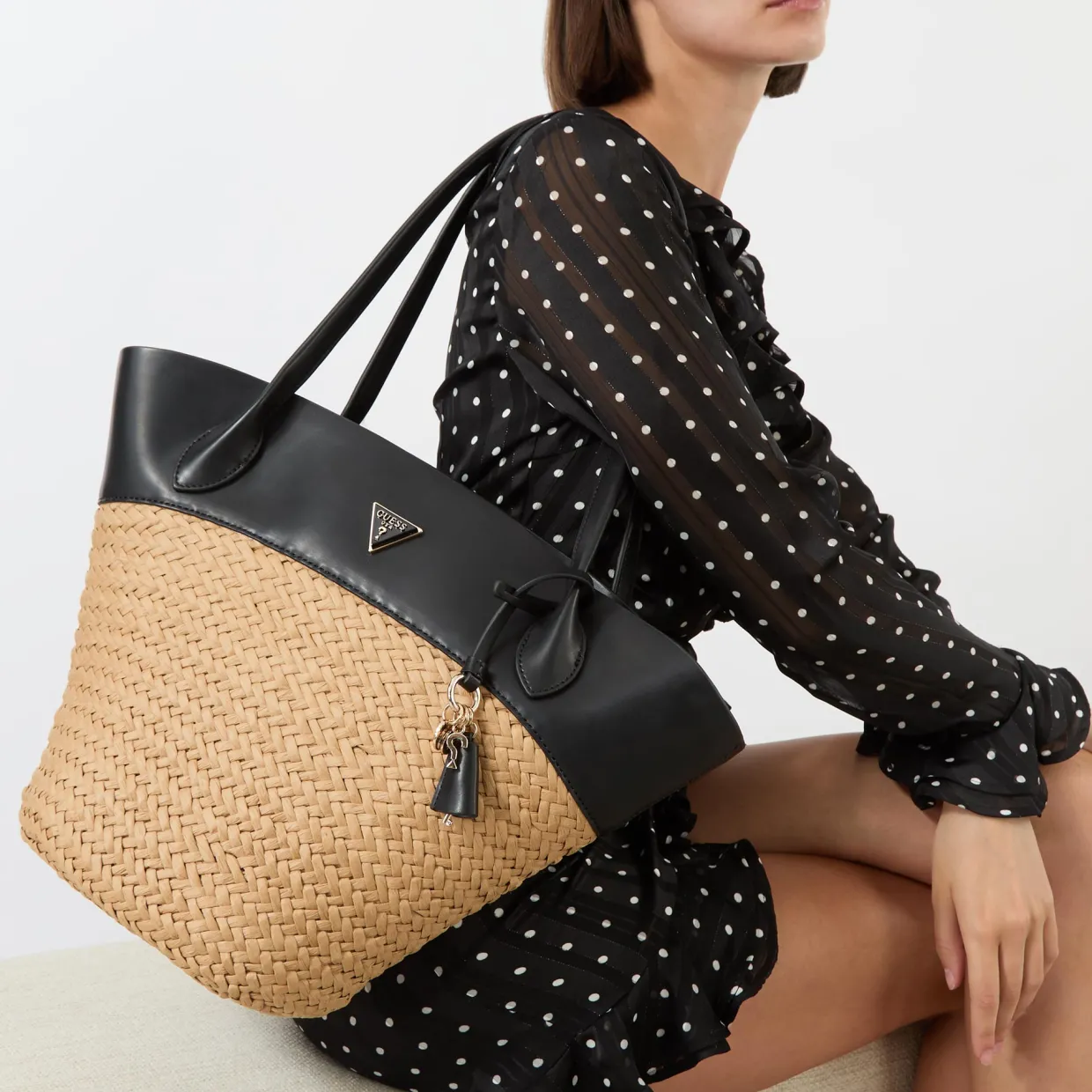 Venere Large Basket Tote Bag