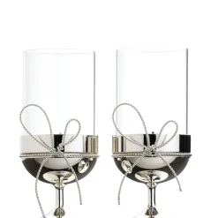 Outlet WEDGWOOD Vera Wang Love Knots Tea Light Holder Set of Two