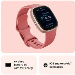 Versa 4 Pink Sand-Copper Rose Smart Watch