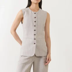 Fashion SELECTED FEMME Vilka Pinstripe Wide Leg Trousers