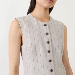 Fashion SELECTED FEMME Vilka Pinstripe Wide Leg Trousers