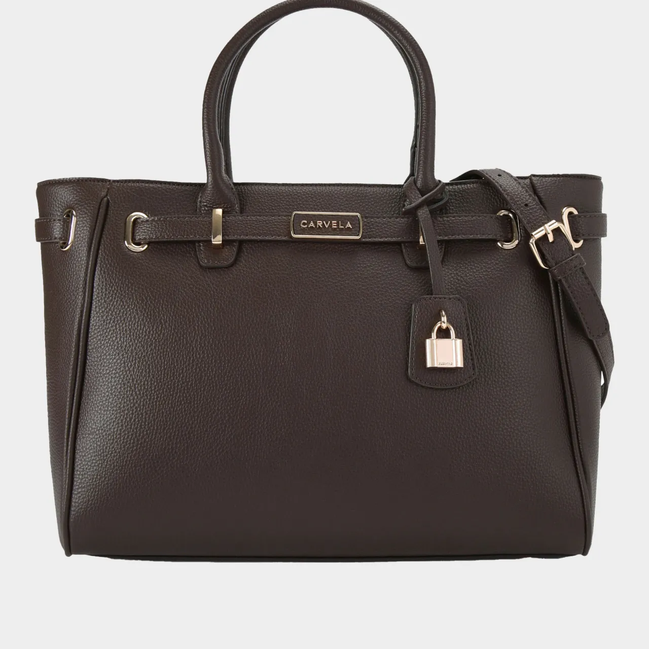 New CARVELA Violet Belted Tote Bag