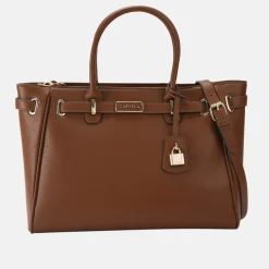 Violet Belted Tote Bag