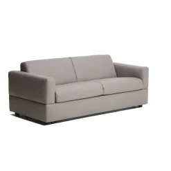 Visconti Leather Sofa Bed Warm Grey