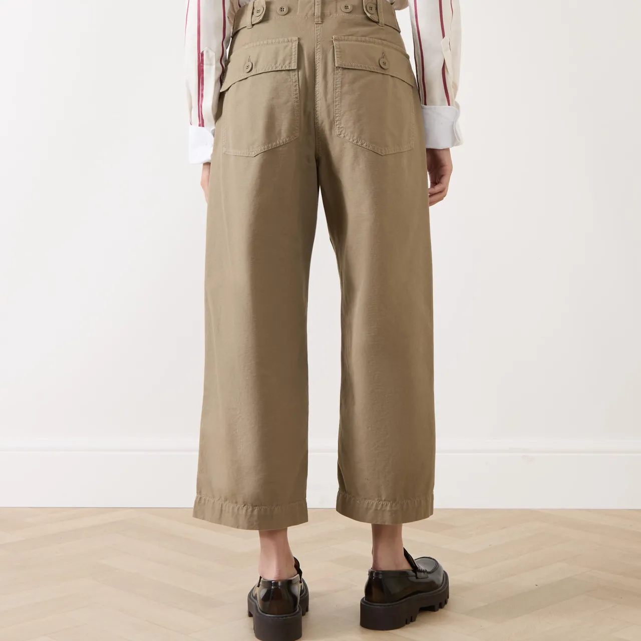 Clearance WEEKEND MAX MARA Vista Cropped Barrel Leg Trousers