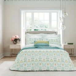 Voysey Anselm Duvet Set Aqua