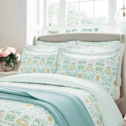 Voysey Anselm Duvet Set Aqua