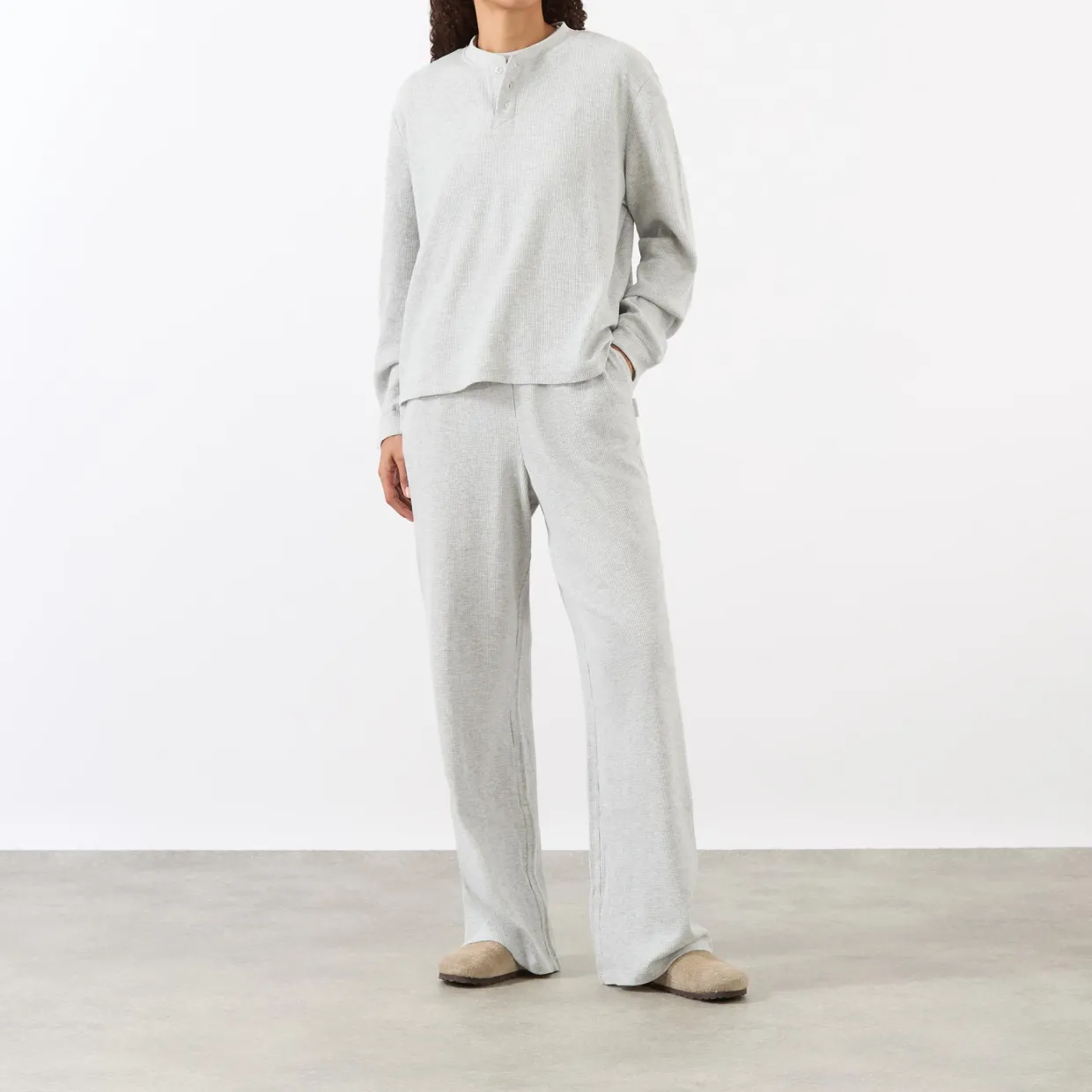 Waffle Long-Sleeved Top