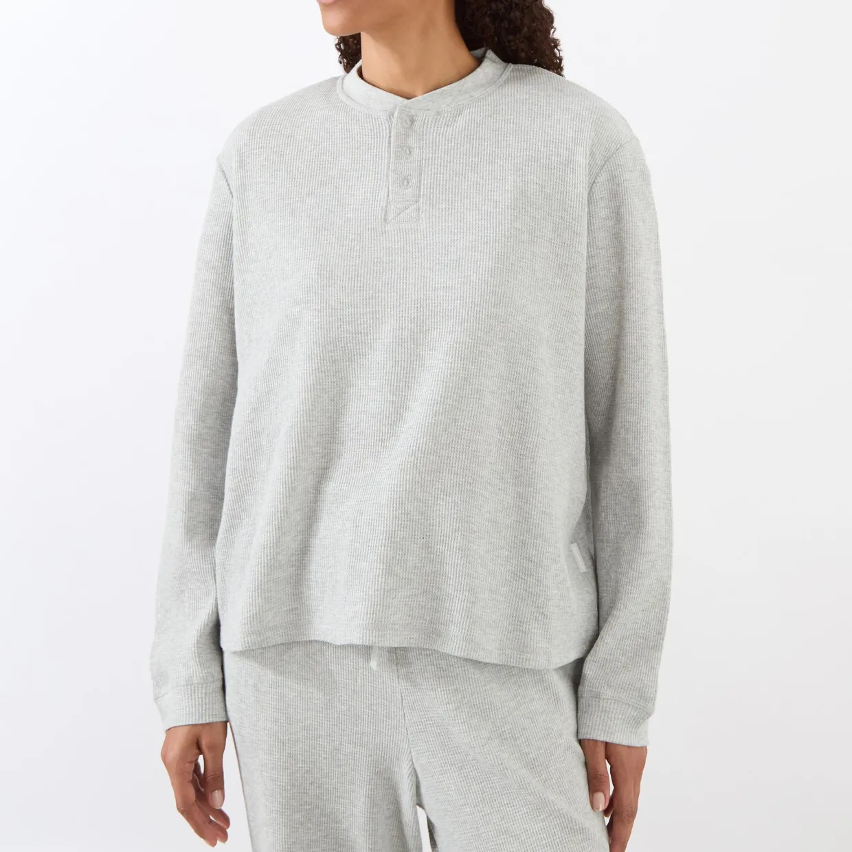 Waffle Long-Sleeved Top