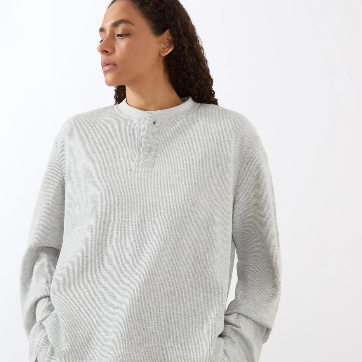 Waffle Long-Sleeved Top