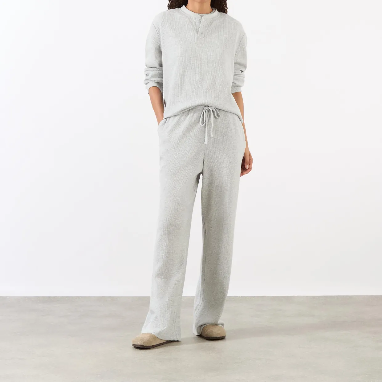 Waffle Long-Sleeved Top