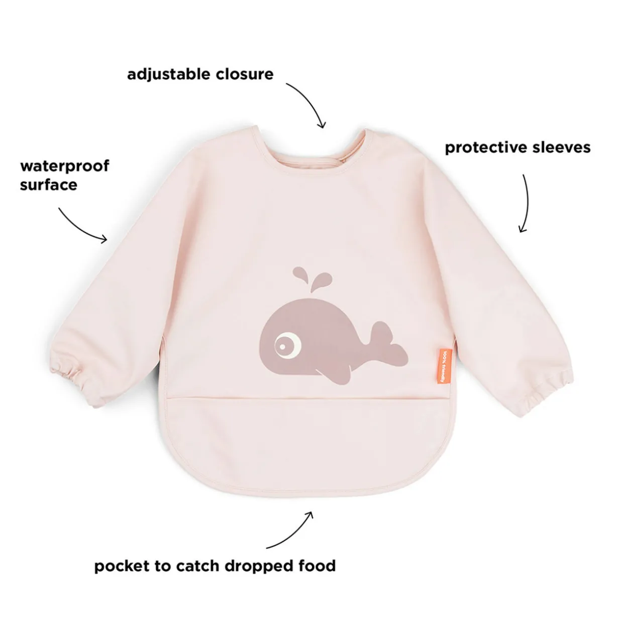 Wally Long Sleeve Pocket Bib