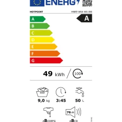 Discount HOTPOINT Washer 9kg 1400 RPM White