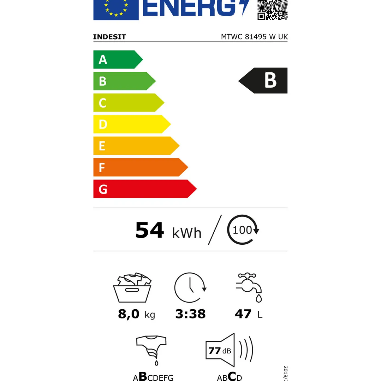 Discount INDESIT Washer 8kg 1400 RPM White