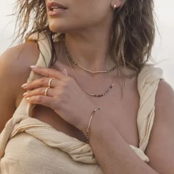 Discount JUVI DESIGNS Watermelon Tourmaline Ibiza Beaded Necklace