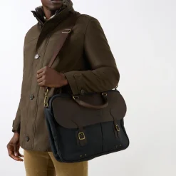 Wax Leather Briefcase