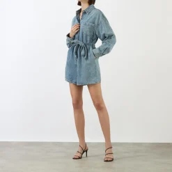 Weightless Denim Playsuit