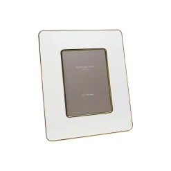Online ADDISON ROSS White & Gold Enamel Studio Photo Frame 5x7