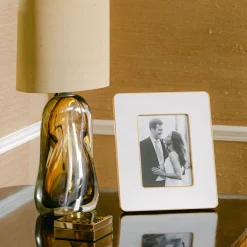 Online ADDISON ROSS White & Gold Enamel Studio Photo Frame 5x7