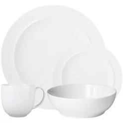 Fashion DENBY White By 16 Piece Tableware Set