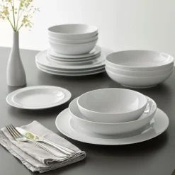 Fashion DENBY White By 16 Piece Tableware Set