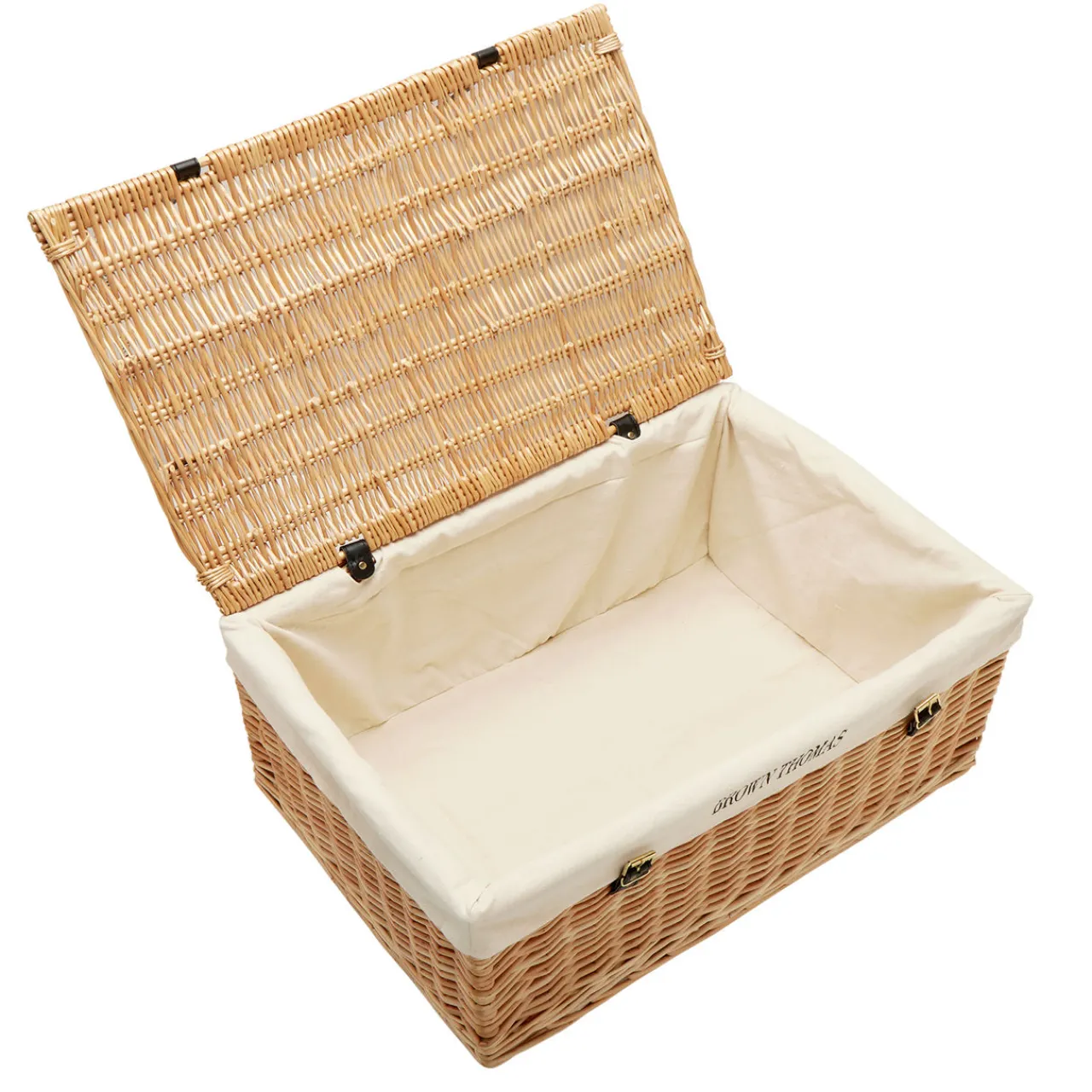Best BROWN THOMAS Wicker 24 Inch Hamper Basket