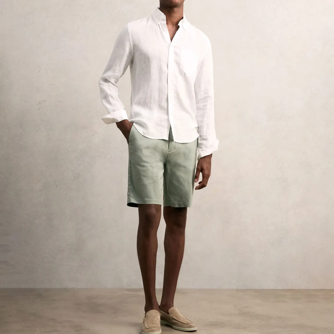 New REISS Wicket Tailored Chino Shorts