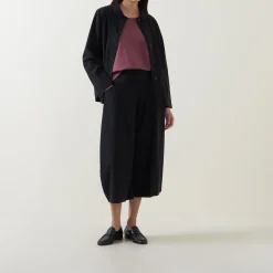 Wide Leg Cropped Trousers