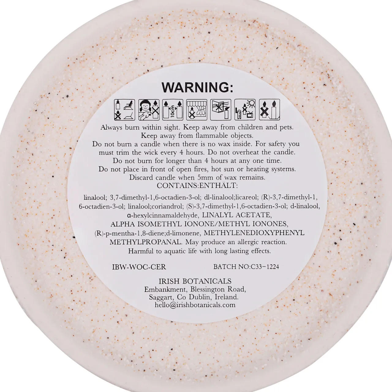 Fashion IRISH BOTANICALS Wild Orchid & Comfrey Scented Candle 350g