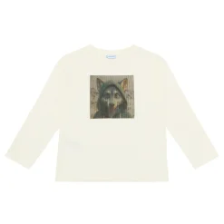 Hot MAYORAL Wolf Graphic Long-Sleeved T-Shirt