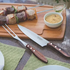 Wooden Handle Two Piece Carving Set