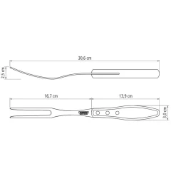 Wooden Handle Two Piece Carving Set