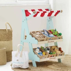 Sale LE TOY VAN Wooden Market Stall & Fruit Play Food Crate